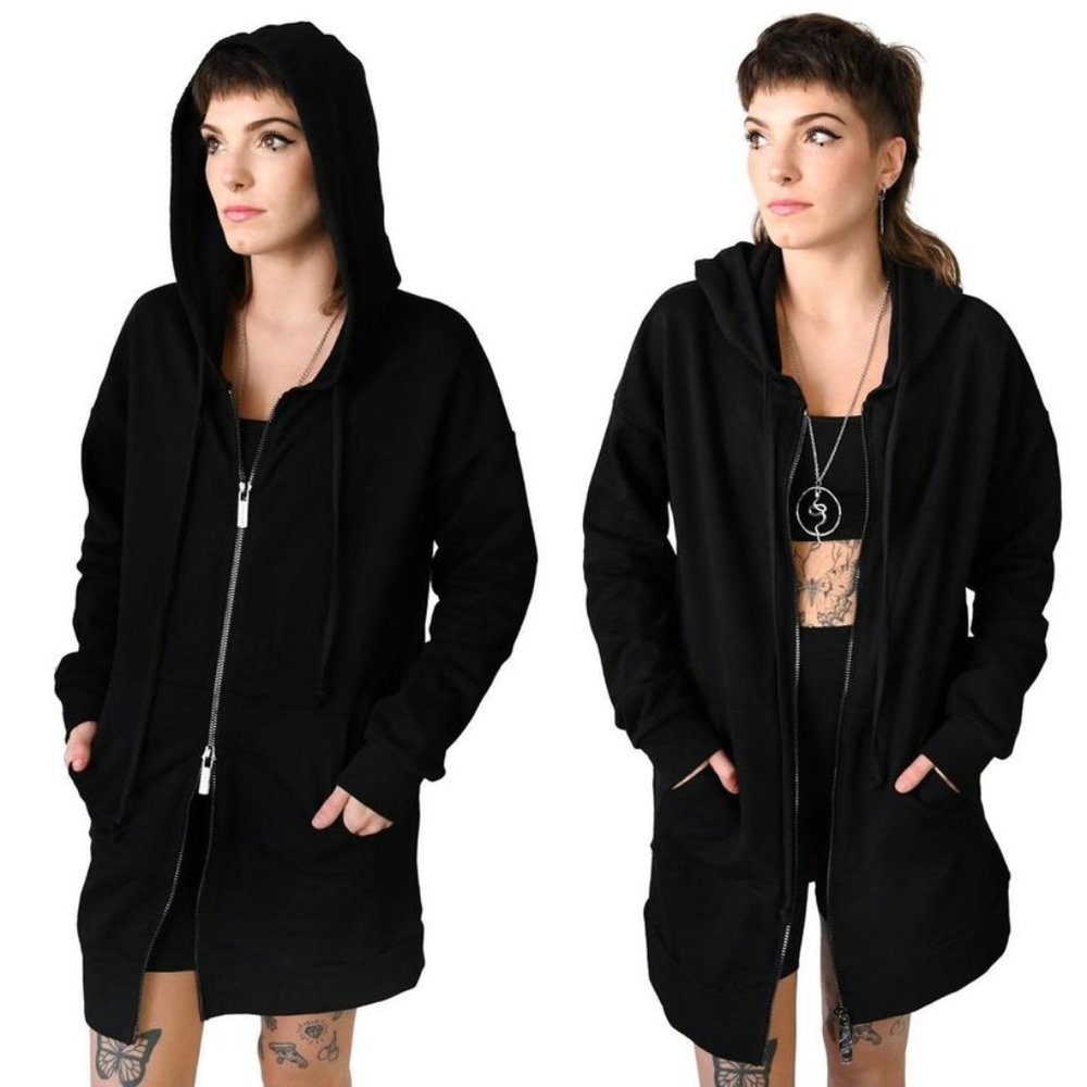 Fox Blood NWT 2-Way Zipper French Terry Hoodie Jacket